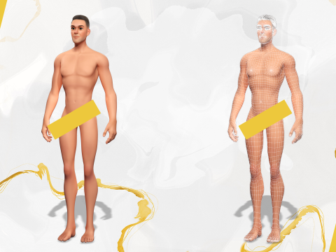 Man in Winter Outfit Stylized realistic character rig 3Dモデル