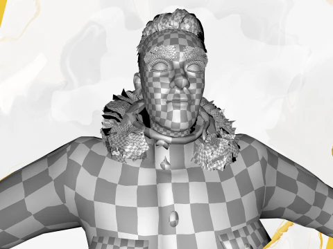 Man in Winter Outfit Stylized realistic character rig 3D Model