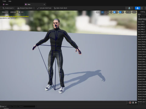Casual male turtle-neck cartoon semi Realistic 3D Model