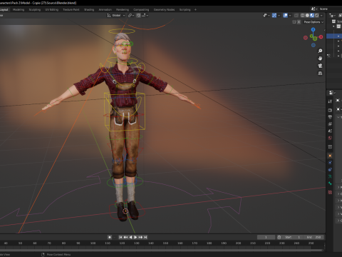 Confident Character Lumberjack Stylized Forester Realism 3D Model