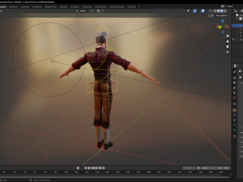 Confident Character Lumberjack Stylized Forester Realism 3D Model
