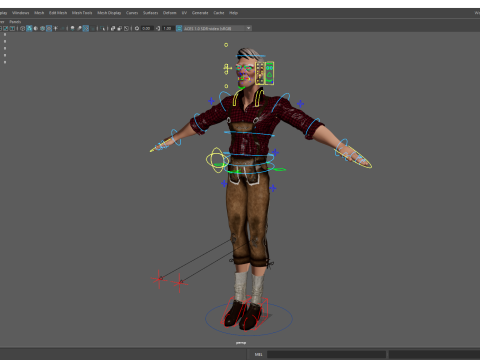 Confident Character Lumberjack Stylized Forester Realism 3D Model