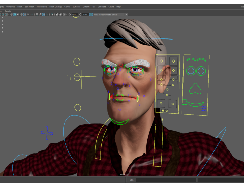 Confident Character Lumberjack Stylized Forester Realism 3D Model