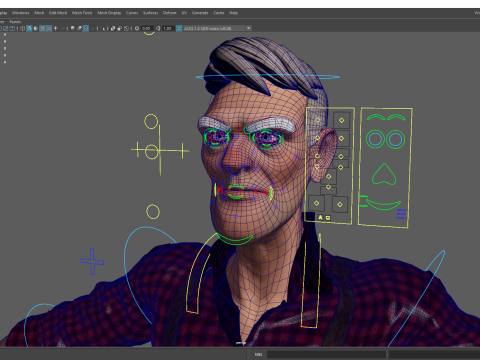 Confident Character Lumberjack Stylized Forester Realism 3D Model