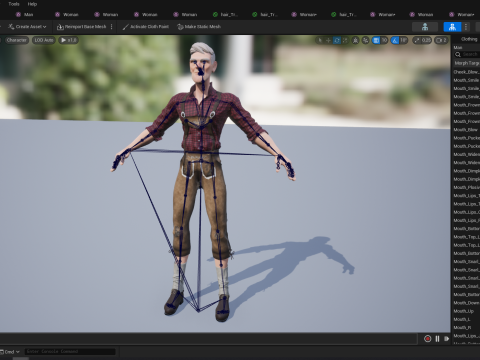 Confident Character Lumberjack Stylized Forester Realism 3D Model