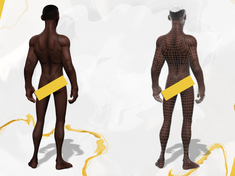 Tribal Warrior Stylized Toon Fighter 3D Модель