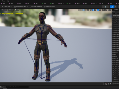 Tribal Warrior Stylized Toon Fighter 3D Модель