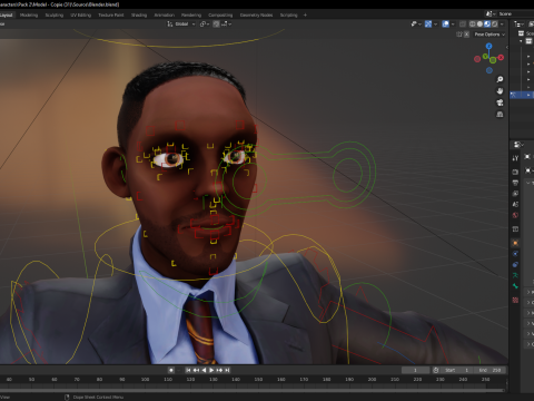 Toon Professional in Suit Businessman 3D मॉडल