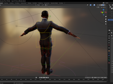 Toon Professional in Suit Businessman 3D मॉडल