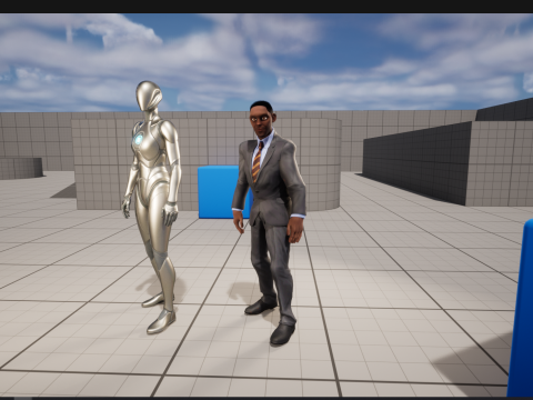 Toon Professional in Suit Businessman 3D मॉडल