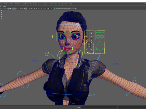 Explorer Adventurous Black Woman with Gear stylized figure 3Dモデル