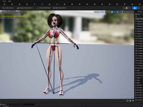 Beautiful Girl With Short Curly Hair 3D character creation 3D Model
