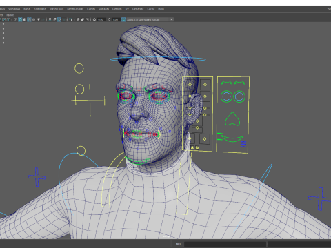 Stylized Confident Male in Sweater stylized anatomy 3D Model