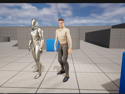 Stylized Confident Male in Sweater stylized anatomy 3D Model