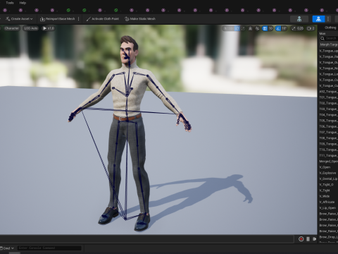 Stylized Confident Male in Sweater stylized anatomy 3D Model