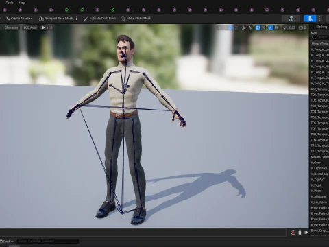 Stylized Confident Male in Sweater stylized anatomy 3D Model