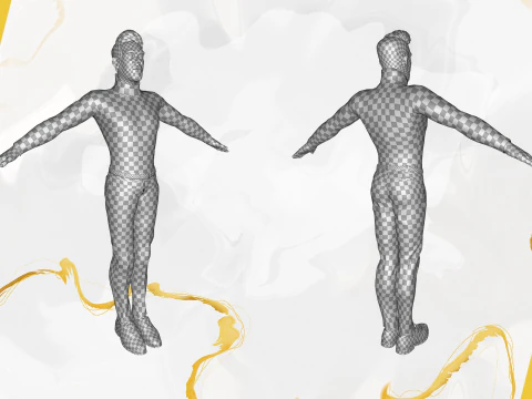 Stylized Confident Male in Sweater stylized anatomy 3D Model