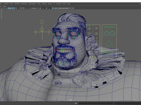 Stylized Cold Weather Big Man in Puffer Coat Winter 3D Model