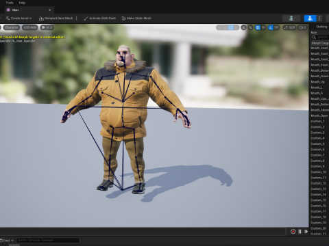 Stylized Cold Weather Big Man in Puffer Coat Winter 3D Model