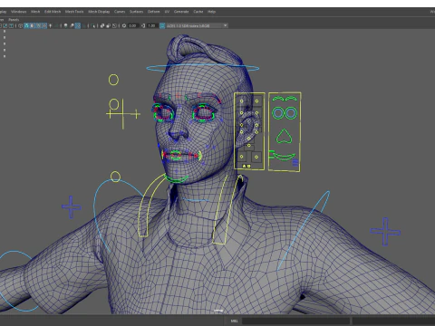 Cartoon gevangene in oranje jumpsuit 3D Model