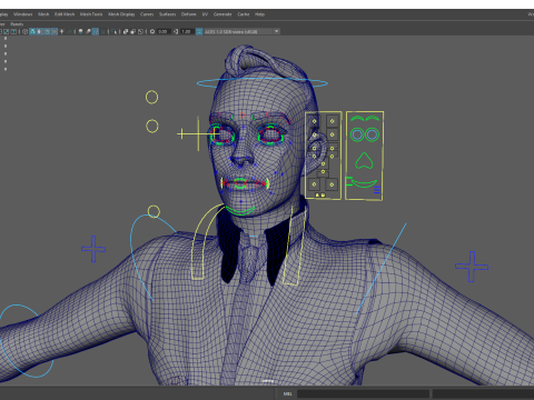 Cartoon Gentleman in Fancy Waistcoat Model 3D