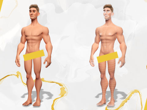 Cartoon Roman soldier in armor with battle outfit Modello 3D