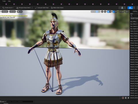 Cartoon Roman soldier in armor with battle outfit Modello 3D