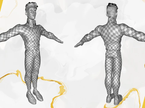Toon Modern Man classic in Slim Fit Clothes 3D Model