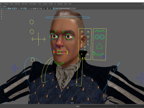 Cartoon Adventurer in Quilted Armor 3D Model
