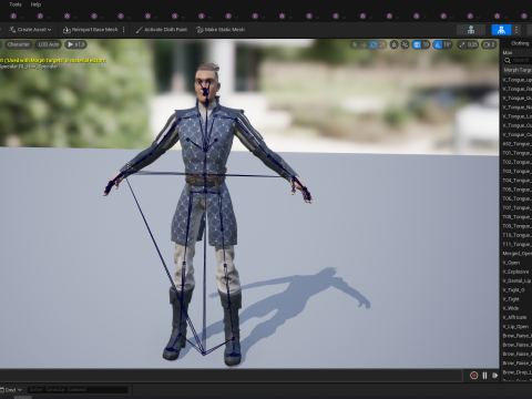 Cartoon Adventurer in Quilted Armor 3D Model