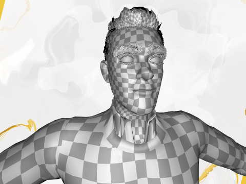 Cartoon Casual Man in Jeans and Sweater HQ 3D 模型