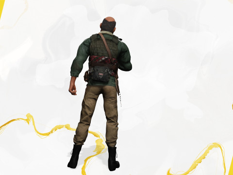 Wildlands Survivalis terrorist Mercenary 3D Model