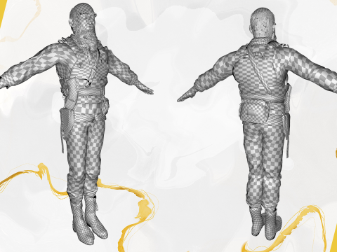 Wildlands Survivalis terrorist Mercenary 3D Model