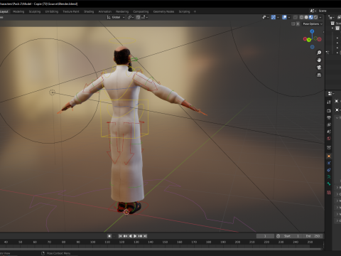 Cartoon Imam Spiritual Leader Muslim Religious 3D Model