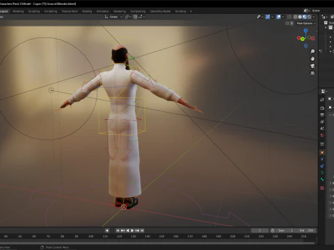Cartoon Imam Spiritual Leader Muslim Religious 3D Model
