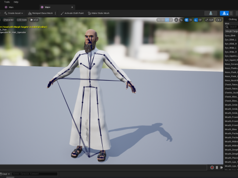 Cartoon Imam Spiritual Leader Muslim Religious 3D Model
