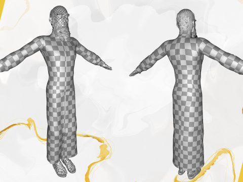 Cartoon Imam Spiritual Leader Muslim Religious 3D Model