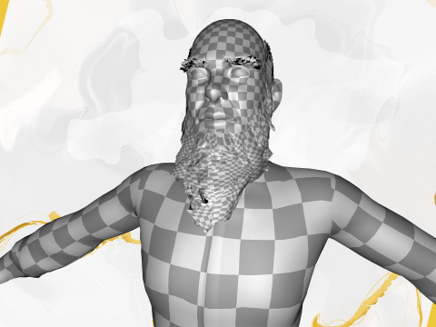Cartoon Imam Spiritual Leader Muslim Religious 3D Model