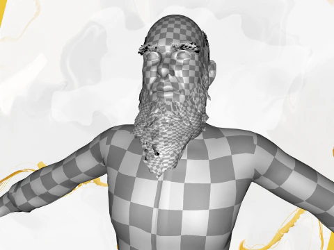 Cartoon Imam Spiritual Leader Muslim Religious 3D Model