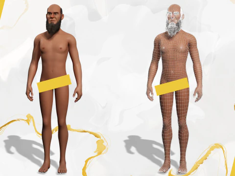 Modern Muslim Leader Stylized Businessman 3D Model