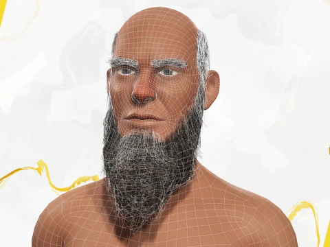 Modern Muslim Leader Stylized Businessman 3D Model