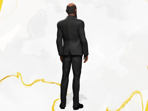 Modern Muslim Leader Stylized Businessman 3D Model