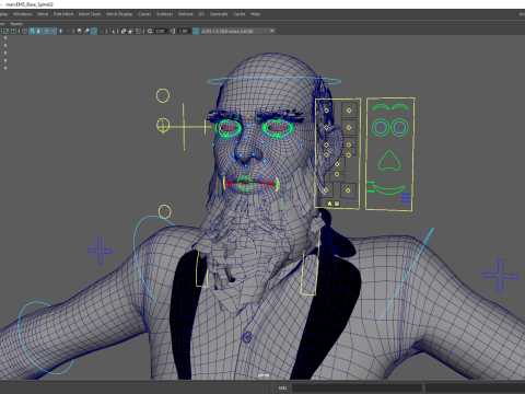Modern Muslim Leader Stylized Businessman Model 3D