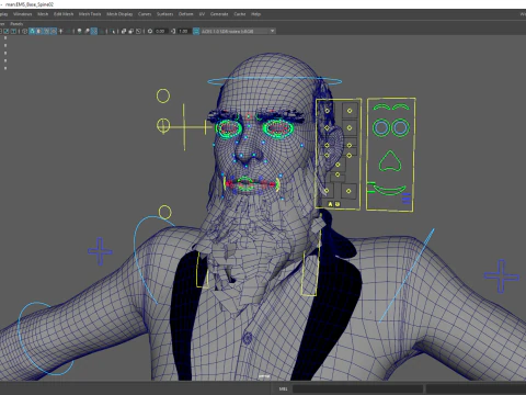 Modern Muslim Leader Stylized Businessman 3D Model