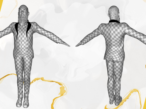 Modern Muslim Leader Stylized Businessman Model 3D