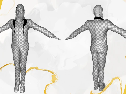 Modern Muslim Leader Stylized Businessman 3D Model