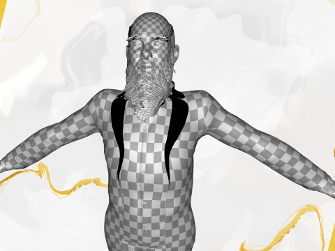 Modern Muslim Leader Stylized Businessman Model 3D