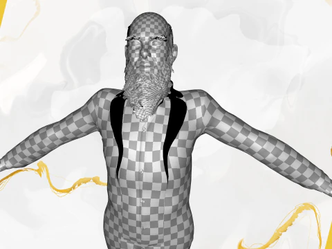 Modern Muslim Leader Stylized Businessman 3D Model