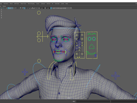 Cartoon Handsome Man in Casual Shirt 3Dモデル