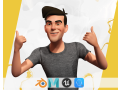 Casual character man in jeans 3D Model